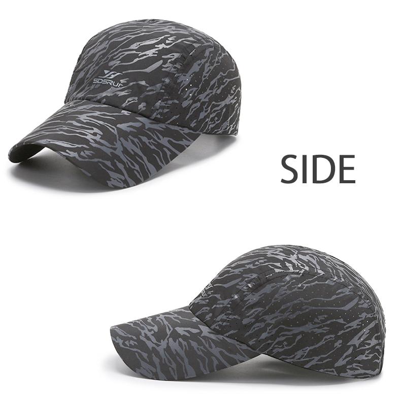 ランニングキャップ ゼブラロゴ 深め 飛ばない  UVカット サイドメッシュ ジョギング 日よけ帽子　速乾　通気性 メンズ　レディース　軽量 |  | 04