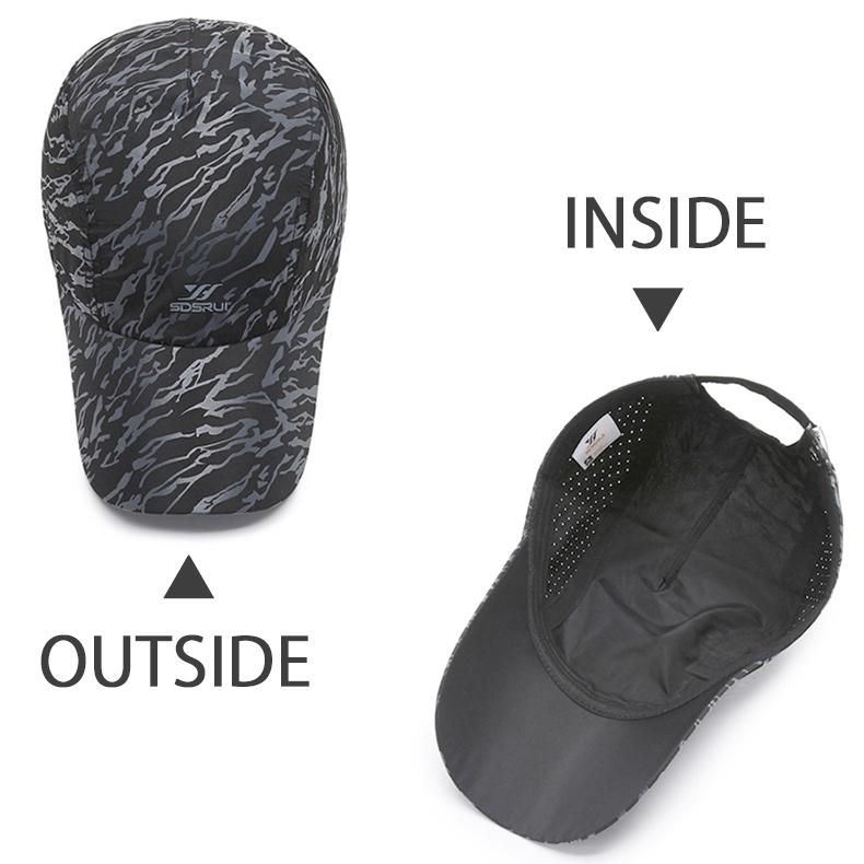 ランニングキャップ ゼブラロゴ 深め 飛ばない  UVカット サイドメッシュ ジョギング 日よけ帽子　速乾　通気性 メンズ　レディース　軽量 |  | 06