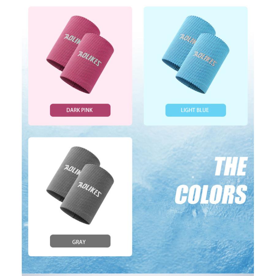 両手用　2個で1セット リストバンド ひんやり　汗　ランニング　リストバンド　ウォーキング アウトドア　スポーツ |  | 02