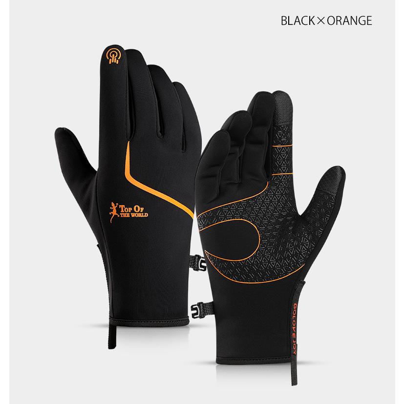 TOPSPORT  ランニング　グローブ　裏起毛　防水　防風　保温　タッチパネル対応　反射材　撥水加工　速乾  メンズ　レディース　軽量　手袋　スポーツ |  | 15