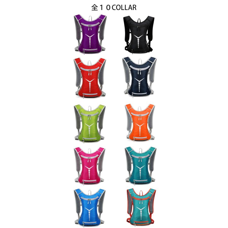 送料無料　5L バックパック　ランニング マラソン　ランニング　給水 ボトルケース リュック　メンズ　レディース　軽量タイプ　リフレクター　防水　速乾　通気 |  | 01