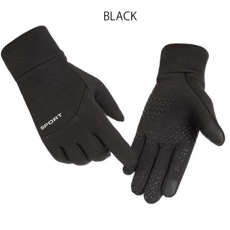 SPORTS  裏起毛　ランニング　グローブ　保温　タッチパネル対応　ランニンググローブ　防水　はっ水　速乾  メンズ　軽量　手袋 　滑り止め |  | 15