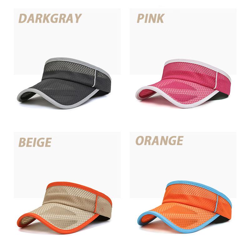 フルメッシュスポーツバイザー　日よけ　ランニング　ジョギング キャップ　アウトドア　観戦 サンバイザー　帽子　速乾　通気性 メンズ　レディース　10カラー |  | 11