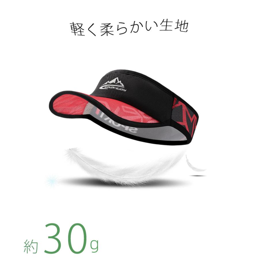 RUNバイザー　ランニング　スポーツ　SPORTS　ジョギング キャップ　軽量　メッシュ　日よけ　トレイルラン　サンバイザー　帽子　速乾　通気性 メンズ　レディ |  | 05