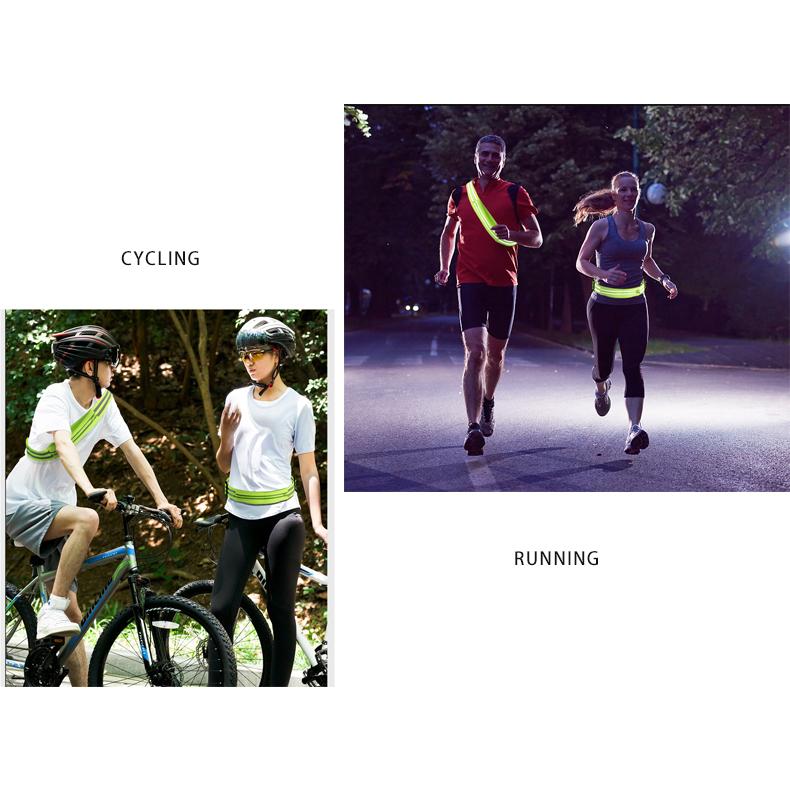 ランニングウエストポーチリフレクター  反射材 2WAYタイプ マラソン  ショルダーポーチ ジョギング 揺れない 軽量モデル フィットモデル ウエストポーチ |  | 09