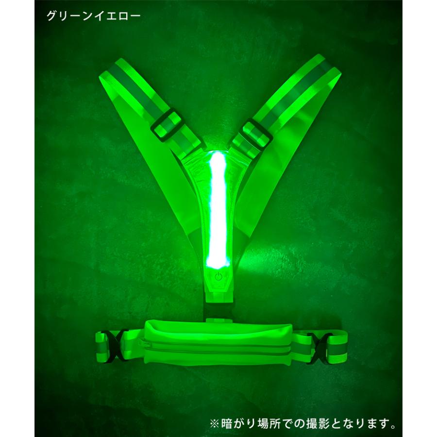 ランニングポーチ　反射材ベスト　LEDライト　マラソン　ウエストポーチ　リフレクター　夜間　メンズ　レディース　軽量タイプ　防水　速乾　通気性　防臭 |  | 10