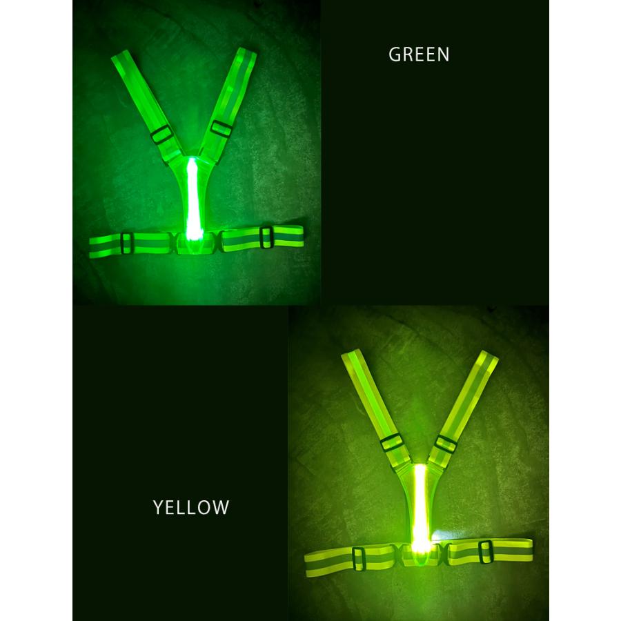 反射材ベスト　LEDライト　マラソン　リフレクター　夜間　メンズ　レディース　軽量タイプ　防水　速乾　通気性　防臭　ナイトラン　 |  | 10