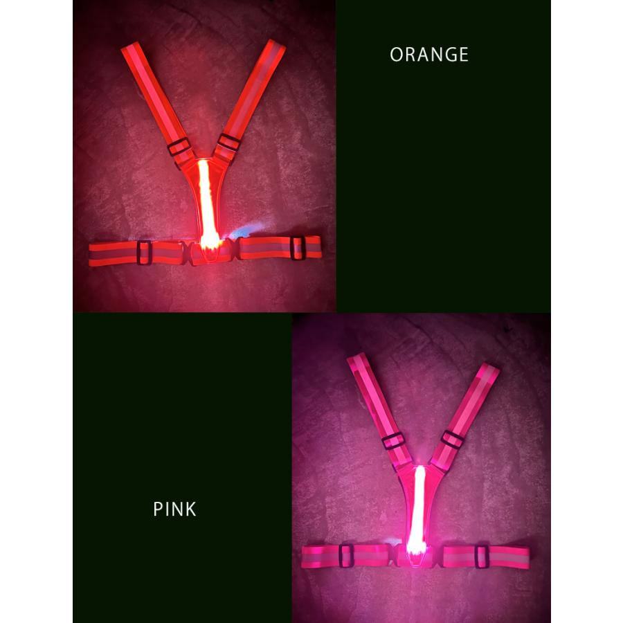 反射材ベスト　LEDライト　マラソン　リフレクター　夜間　メンズ　レディース　軽量タイプ　防水　速乾　通気性　防臭　ナイトラン　 |  | 12