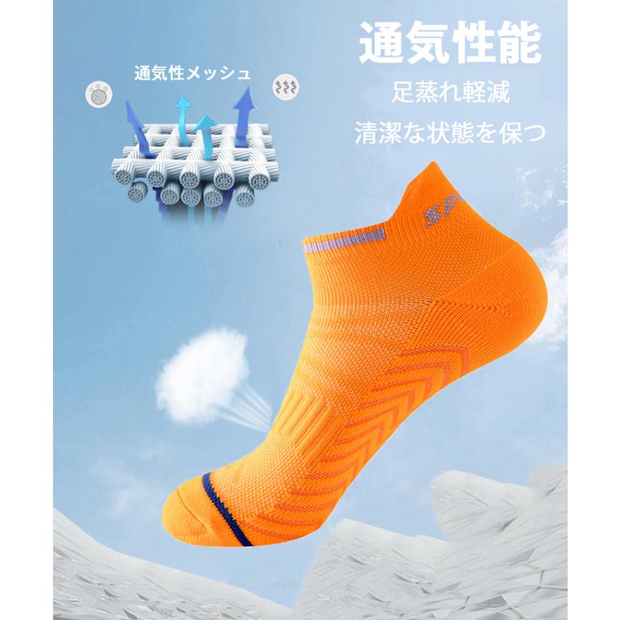 【3足セット】 ランニングソックス　通気性　ウェア　メッシュ　靴ズレ予防　靴下　スポーツ メンズ　レディース マラソン　ウォーキング　陸上 |  | 10