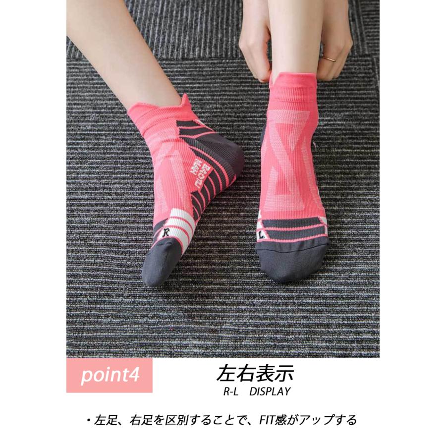 【3足セット】 ランニングソックス　通気性　ウェア　メッシュ　靴ズレ予防　靴下　スポーツウェア メンズ　レディース マラソン　ウォーキング　陸上 |  | 10
