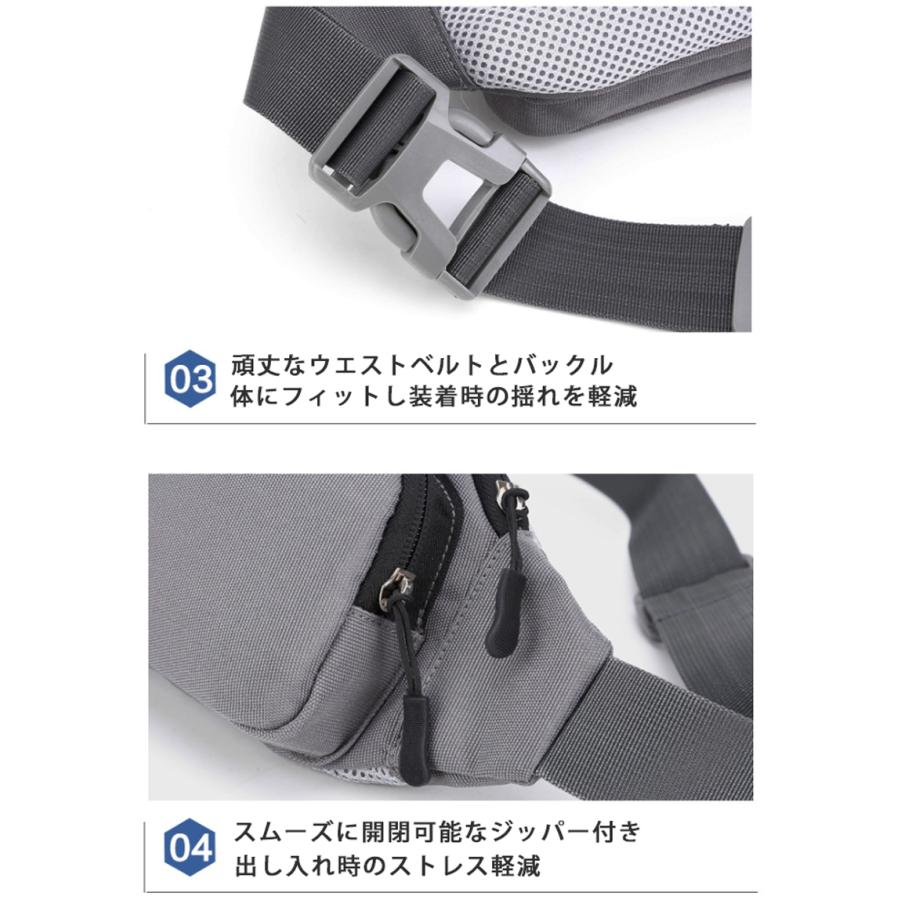 ランニングバッグ マラソン  ウエストバック 軽量モデル フィット 揺れない  ランニングポーチ ウエストポーチ撥水 防水 マラソン　ウォーキング　陸上　 |  | 13