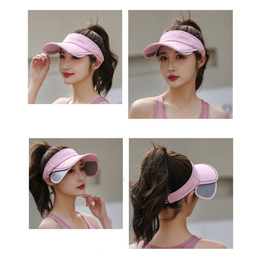 2WAY SPORTS反射材　サンガード付き　サイドロゴ　サンバイザー　スポーツキャップ　メッシュ　日よけ　アウトドア　メッシュ ランニングキャップ　帽子 |  | 17