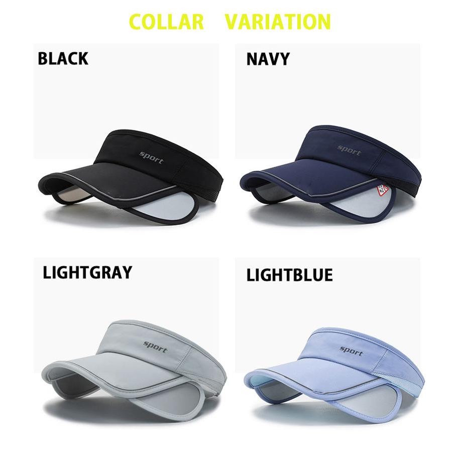 2WAY SPORTS反射材　サンガード付き　サイドロゴ　サンバイザー　スポーツキャップ　メッシュ　日よけ　アウトドア　メッシュ ランニングキャップ　帽子 |  | 02