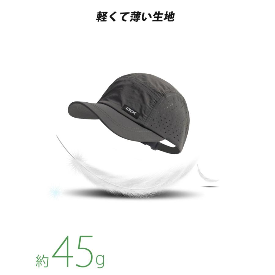 ランニングキャップ シンプルデザイン  飛ばない  UVカット 撥水加工 サイドメッシュ ジョギング 日よけ帽子　速乾　通気性 メンズ　レディース　軽量 |  | 06