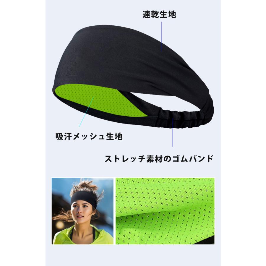 吸汗 ヘアバンド  3点セット 男女兼用 レディース メンズ スポーツ 汗 止め ヘッド バンド ヘアアクセサリー　ランニング　ヘアゴム　髪留め　660 |  | 07