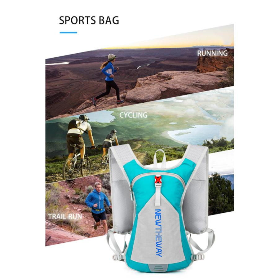 バックパック　5L　ランニング マラソン　ランニング　給水 ボトルケース リュック　メンズ　レディース　軽量タイプ　リフレクター　防水　速乾　通気性　防臭 |  | 04