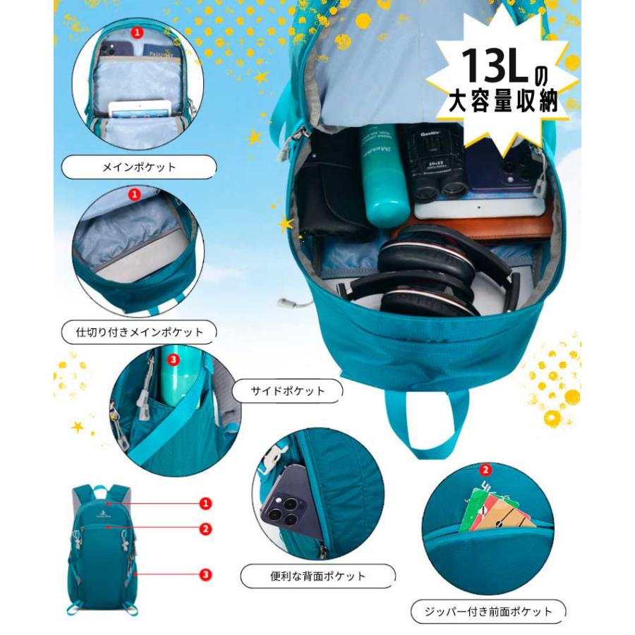 バックパック　13L　スポーツ　アウトドア　サイクリング　トレッキング　給水 ボトルケース リュック　メンズ　レディース　軽量タイプ　リフレクター　防水　 |  | 09