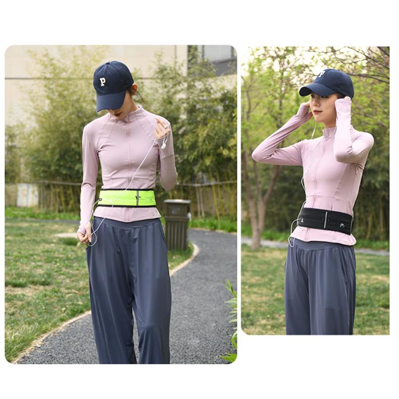 ランニングポーチ ウエストベルト 2ポケット固定式  揺れない 防水 マジックテープタイプ　 マラソン ジョギング　ボトル収納　ウエストポーチ　防水　スポーツ |  | 13