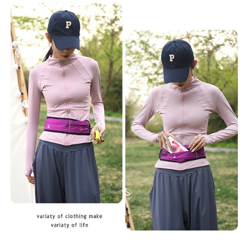 ランニングポーチ ウエストベルト 2ポケット固定式  揺れない 防水 マジックテープタイプ　 マラソン ジョギング　ボトル収納　ウエストポーチ　防水　スポーツ |  | 14