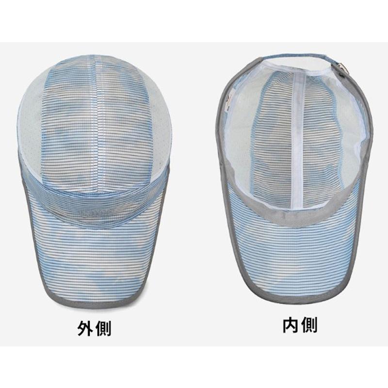 ランニングキャップ　ペイントデザイン反射ロゴ 飛ばない  UVカット 撥水加工 サイドメッシュ ジョギング 日よけ帽子　速乾　通気性 メンズ　レディース　軽量 |  | 12