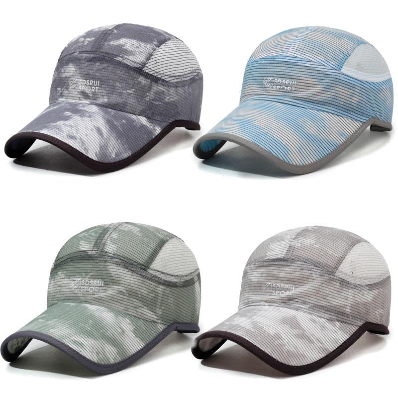 ランニングキャップ　ペイントデザイン反射ロゴ 飛ばない  UVカット 撥水加工 サイドメッシュ ジョギング 日よけ帽子　速乾　通気性 メンズ　レディース　軽量 |  | 14