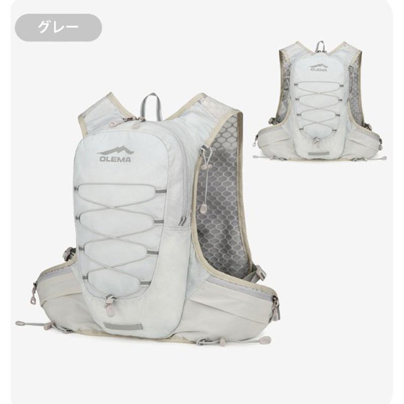 バックパック　12L　スポーツ　OLEMA　アウトドア　サイクリング　トレッキング　給水 ボトルケース リュック　メンズ　レディース　軽量タイプ　リフレクター　 |  | 16