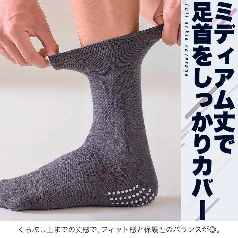 ランニングソックス 2足セット ミディアム丈 コンプレッション設計 滑り止めゴム付き リフレクター付き 通気性メッシュ 靴ズレ予防 メンズ レディース スポーツ |  | 12