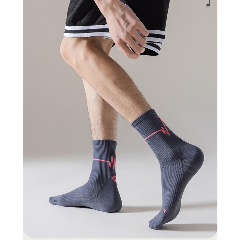 【3足セット】 ランニングソックス　春夏秋用　ミディアム丈　通気性　ランニングウェア　メッシュ　靴ズレ予防　靴下　スポーツウェア リブ編み |  | 11