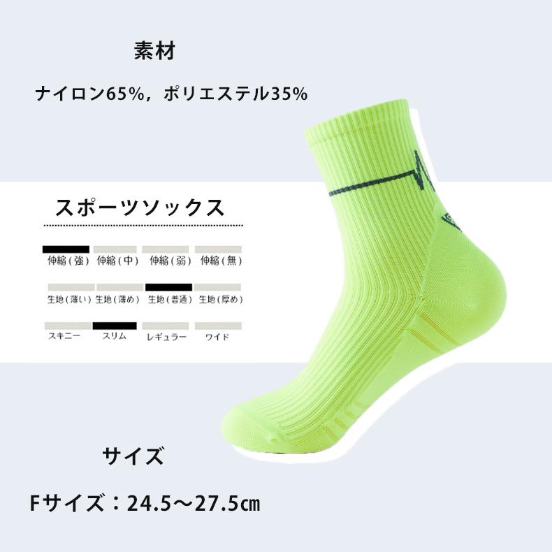 【3足セット】 ランニングソックス　春夏秋用　ミディアム丈　通気性　ランニングウェア　メッシュ　靴ズレ予防　靴下　スポーツウェア リブ編み |  | 03