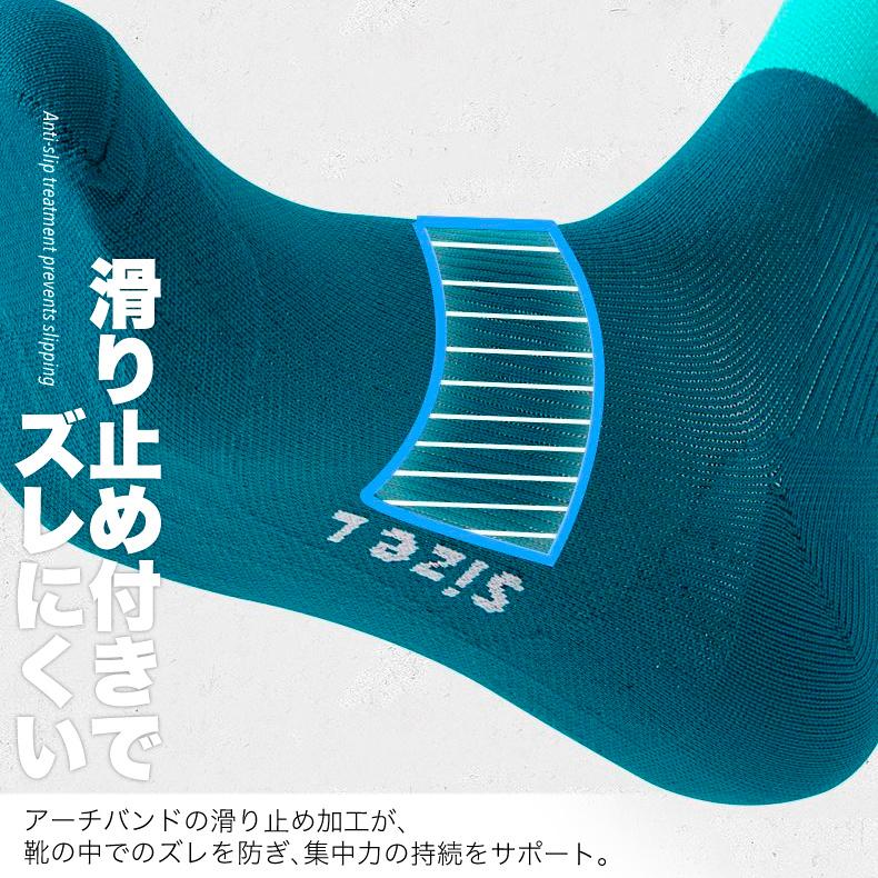 【3足セット】 ランニングソックス　春夏秋用　RUNYUBO　ミディアム丈　通気性　ランニングウェア　メッシュ　靴ズレ予防　靴下　スポーツウェア リブ編み |  | 09