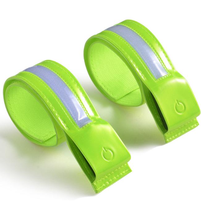 【2本セット】ランニングライト 点滅ライト 充電式  両手用 LED 2ライン反射材 アームバンド 夜間 ランニング ウォーキング |  | 12