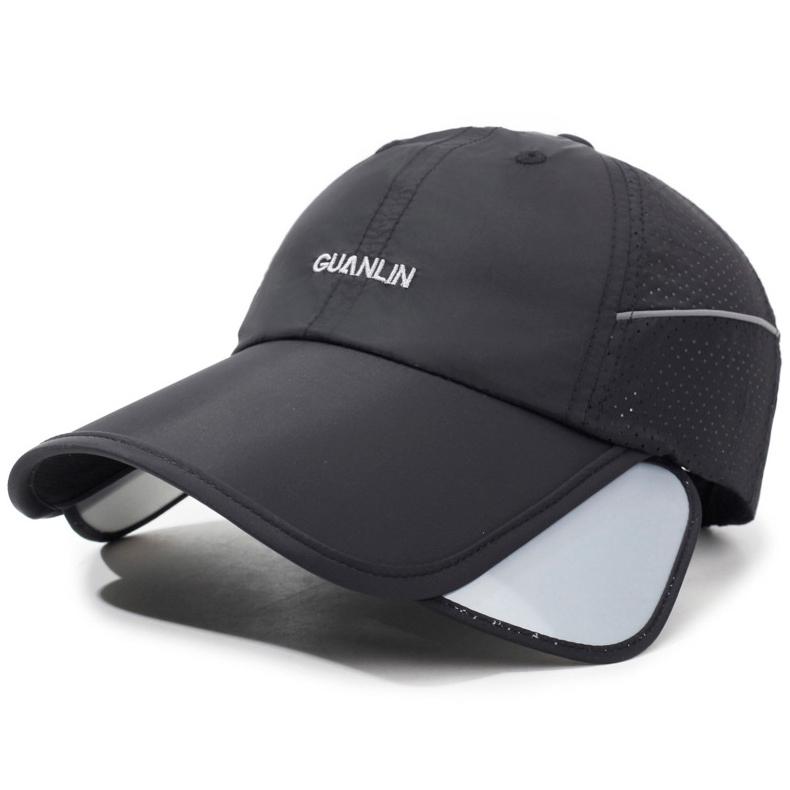 2WAY　GUANLINロゴ　 サンガード付き　メッシュ　ランニング　日よけ ランニングキャップ スポーツ　釣り　脱げにくい　飛ばない　帽子　速乾　通気性 メンズ　 |  | 18