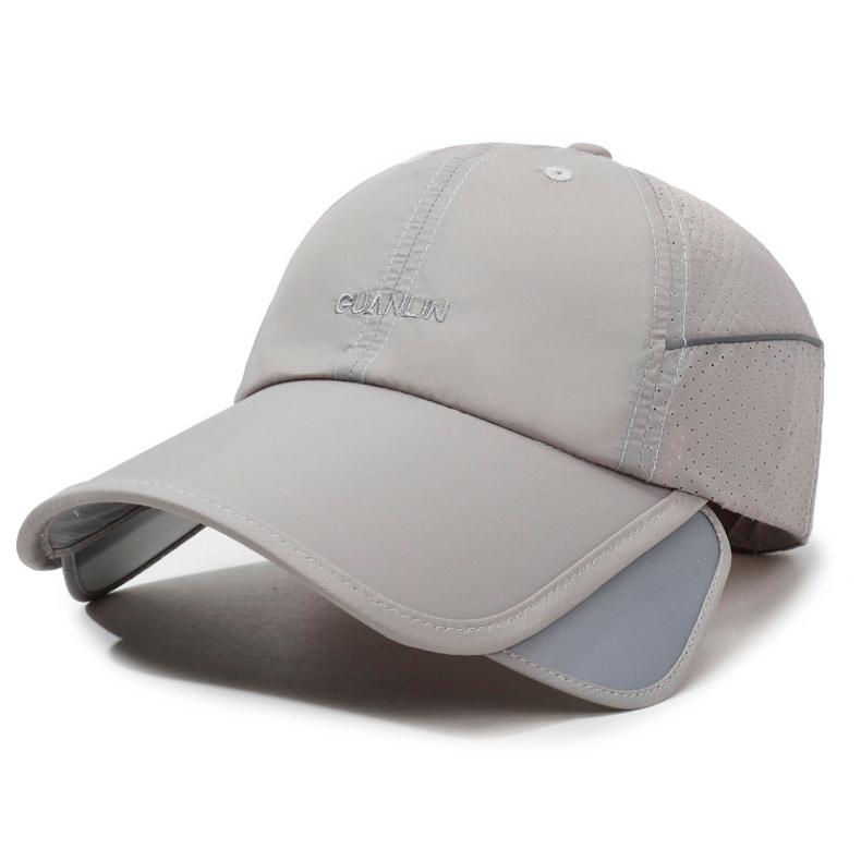 2WAY　GUANLINロゴ　 サンガード付き　メッシュ　ランニング　日よけ ランニングキャップ スポーツ　釣り　脱げにくい　飛ばない　帽子　速乾　通気性 メンズ　 |  | 19