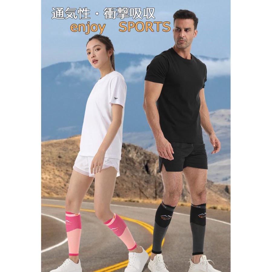 ふくらはぎ サポーター　コンプレッション　圧着　カーフタイツ　レッグカバー　タイツ　スパッツ　スポーツウェア メンズ　レディース　ランニング　機能性タイ |  | 01