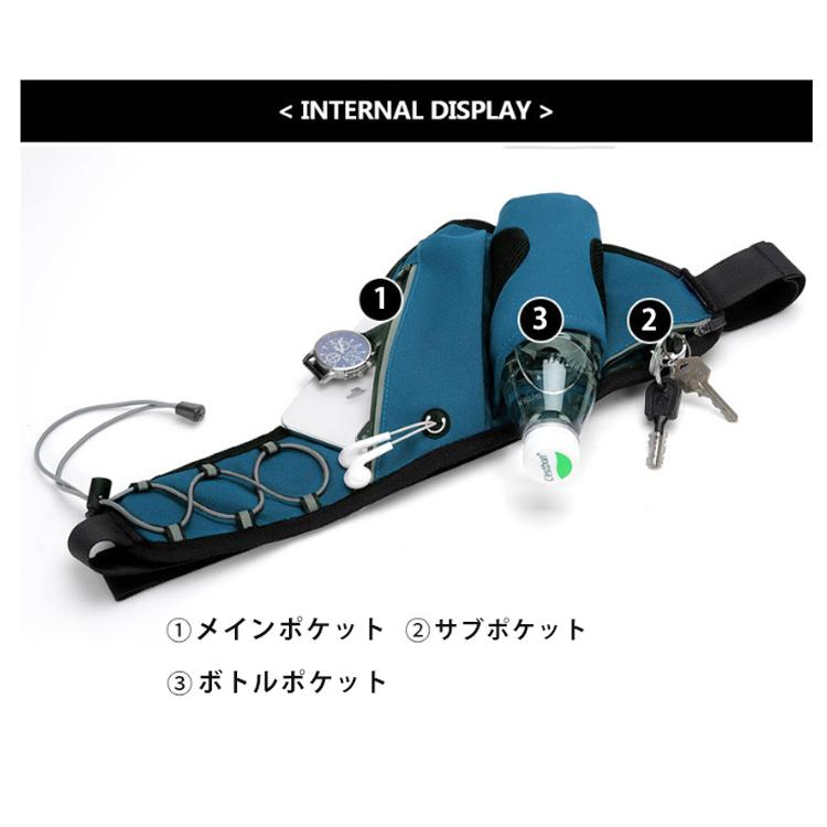 ランニング マラソン 大容量タイプ 給水ポケット付き ウエストバック 揺れにくい ボトルポーチ 軽量モデル フィットモデル ランニングポーチ ウエストポーチ 防 |  | 11