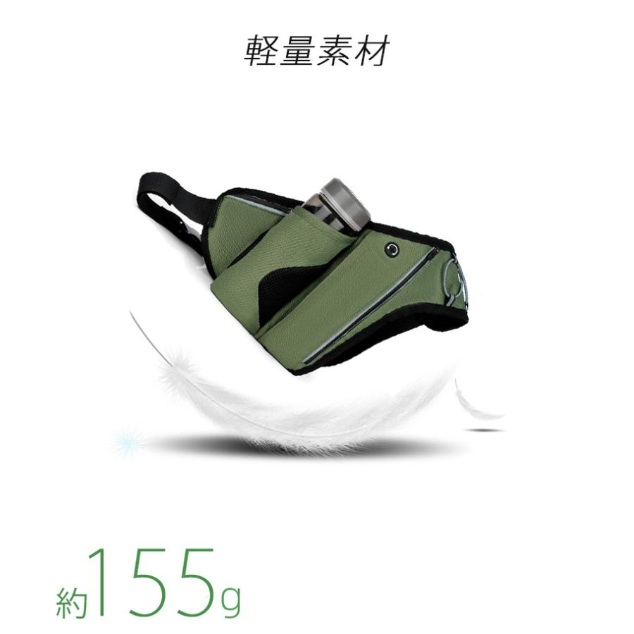 ランニング マラソン 大容量タイプ 給水ポケット付き ウエストバック 揺れにくい ボトルポーチ 軽量モデル フィットモデル ランニングポーチ ウエストポーチ 防 |  | 05