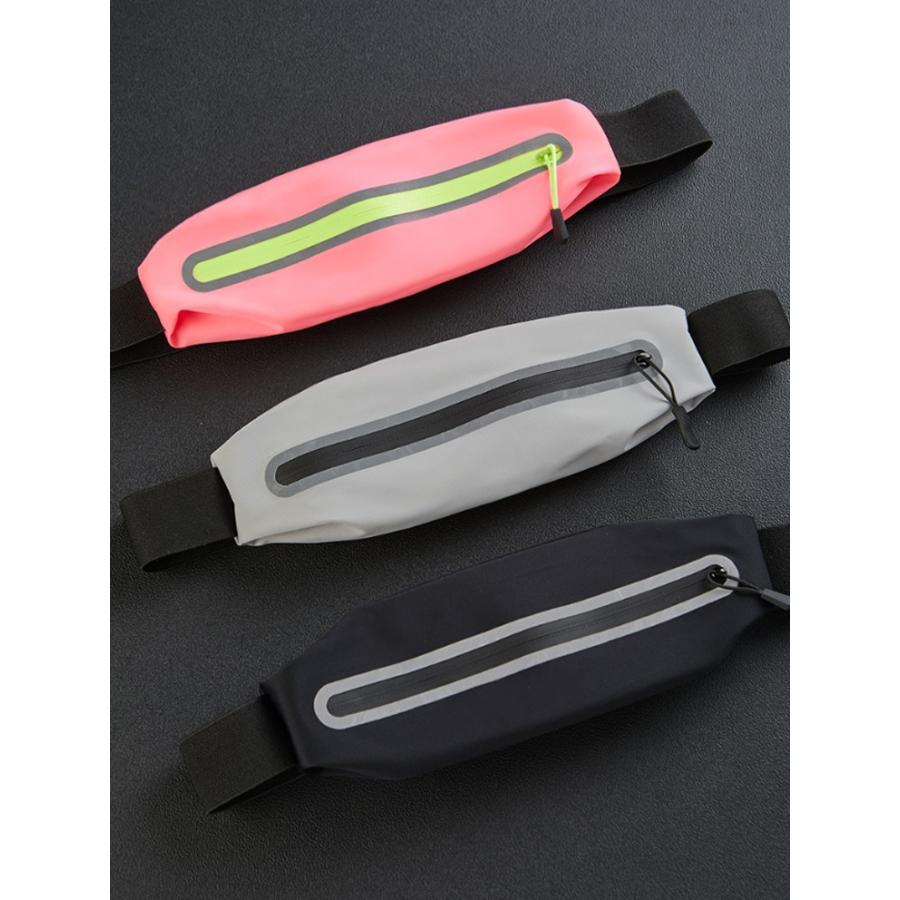 超軽量 ランニングポーチ ウエストポーチ ウエストバック  揺れにくい リフレクター 速乾生地　ナイトラン |  | 19