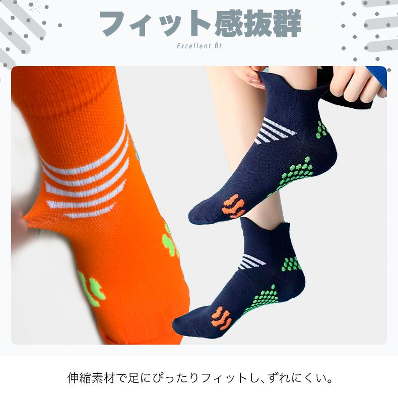 【3足セット】 ランニングソックス 衝撃吸収 メッシュ靴下  通気性 靴ズレ予防 スポーツソックス レディース ランニングウェア |  | 06