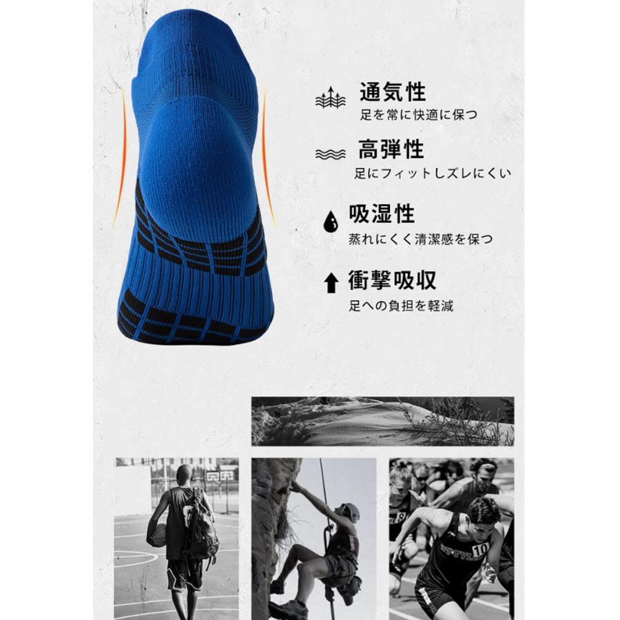【3足セット】 ランニングソックス　衝撃吸収　クッション　速乾 通気性　ランニングウェア　メッシュ　靴ズレ予防　靴下　スポーツウェア メンズ　レディース |  | 06