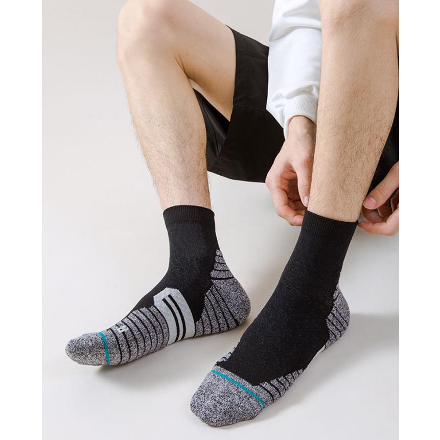 【2足セット】 ランニングソックス ミディアム丈 メンズ レディース 通気性 メッシュ 衝撃吸収 靴ズレ予防 アーチサポート スポーツソックス |  | 11