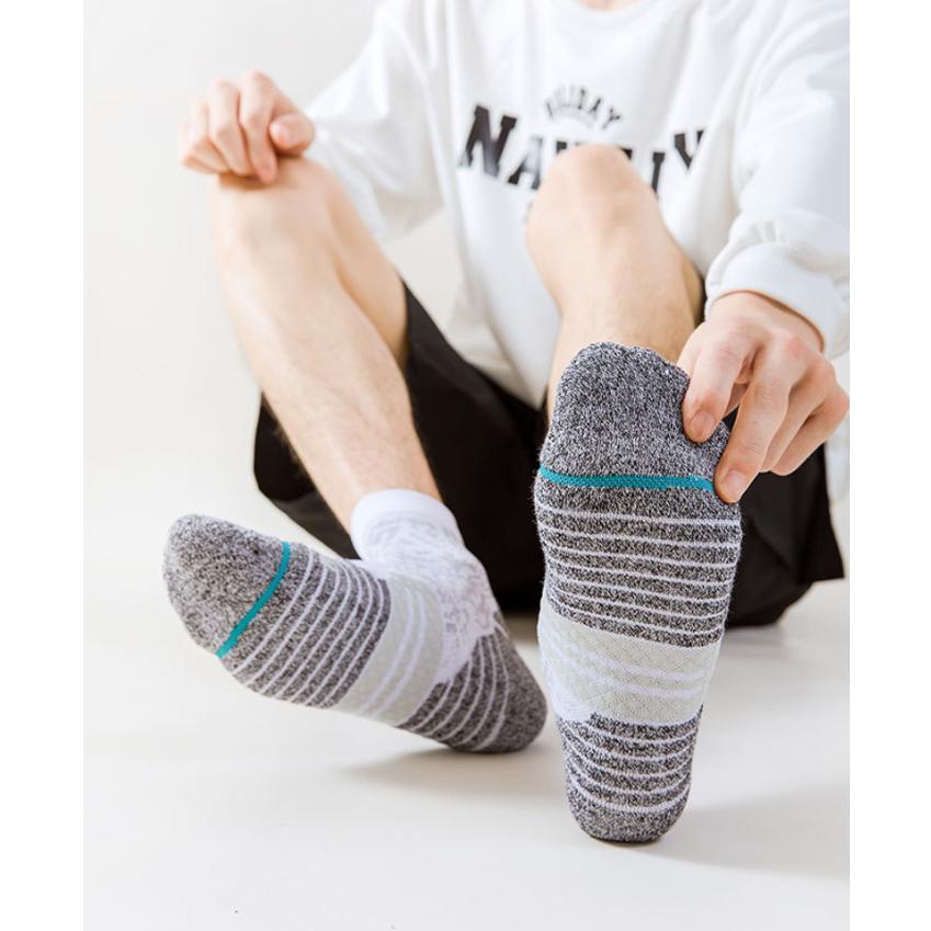 【2足セット】 ランニングソックス ミディアム丈 メンズ レディース 通気性 メッシュ 衝撃吸収 靴ズレ予防 アーチサポート スポーツソックス |  | 12