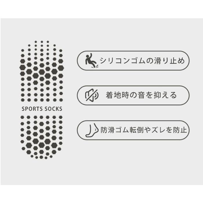 【3足セット】 ランニングソックス レディース 衝撃吸収 クッション 滑り止め 速乾 通気性 メッシュ 靴ズレ予防 スポーツソックス ヨガ ジム |  | 04