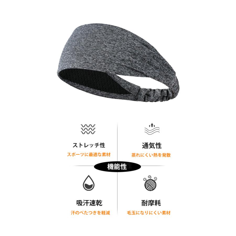 吸汗 ヘアバンド  3点セット 男女兼用 レディース メンズ スポーツ 汗 止め ヘッド バンド ヘアアクセサリー　ランニング　ヘアゴム　髪留め　660 |  | 05