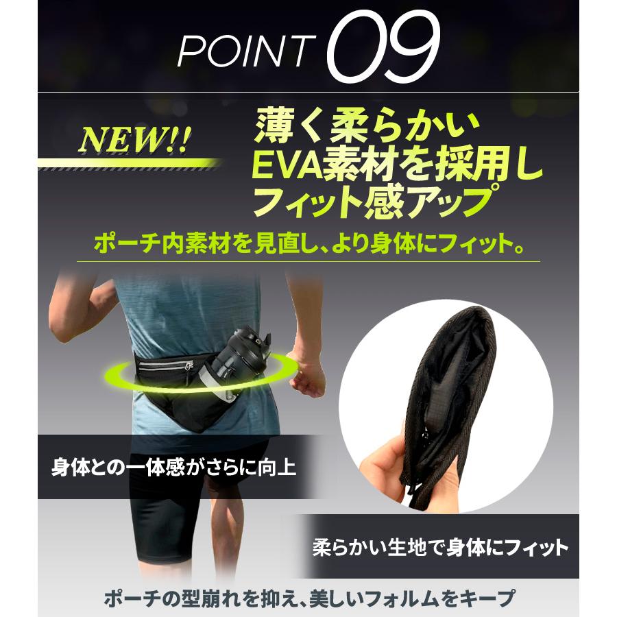 PITAT PRO ランニングポーチ  揺れない 保冷機能　耐熱シート  給水ポケット ウエストバック ジョギング 　ボトルポーチ ランニング ポーチ ウエストポーチ 防水 |  | 14