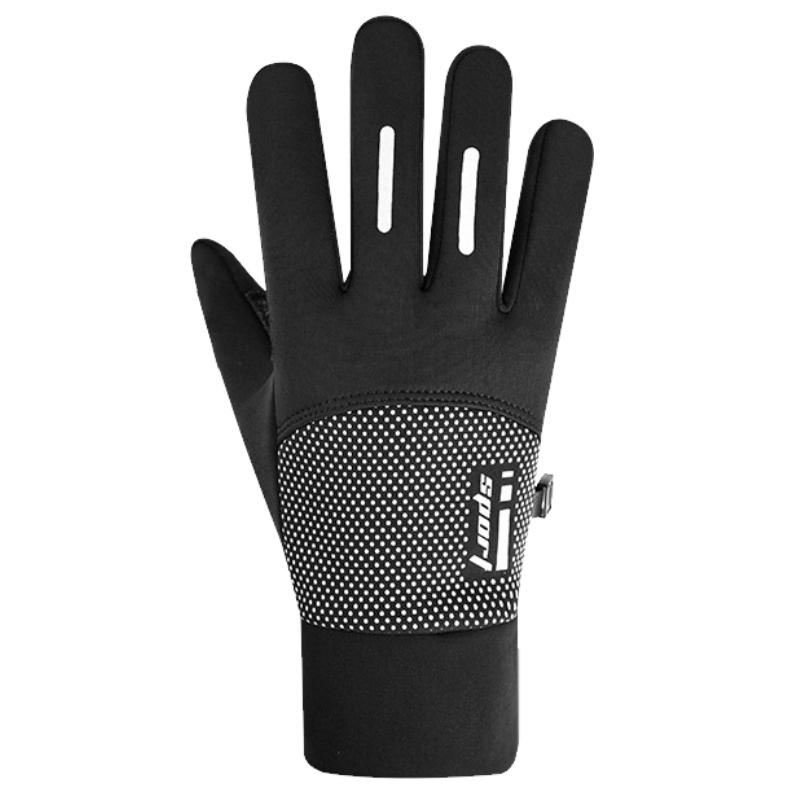 ランニンググローブ　裏起毛 指出しタイプ　スマホ タッチパネル対応　リフレクター　 自転車　撥水生地　サイクリング　スポーツ　アウトドア　防風　保温　速 |  | 14