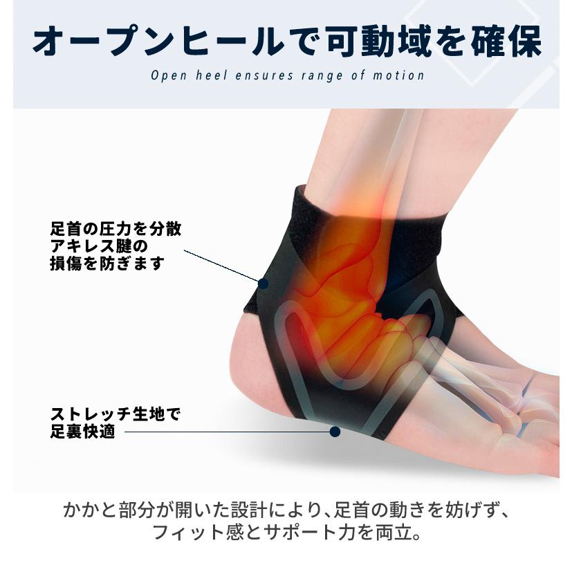 足首サポーター 捻挫予防 ランニング バスケ サッカー テニス 男女兼用 左右別設計 衝撃吸収 通気性 コンプレッション スポーツ用 アンクルサポーター |  | 08
