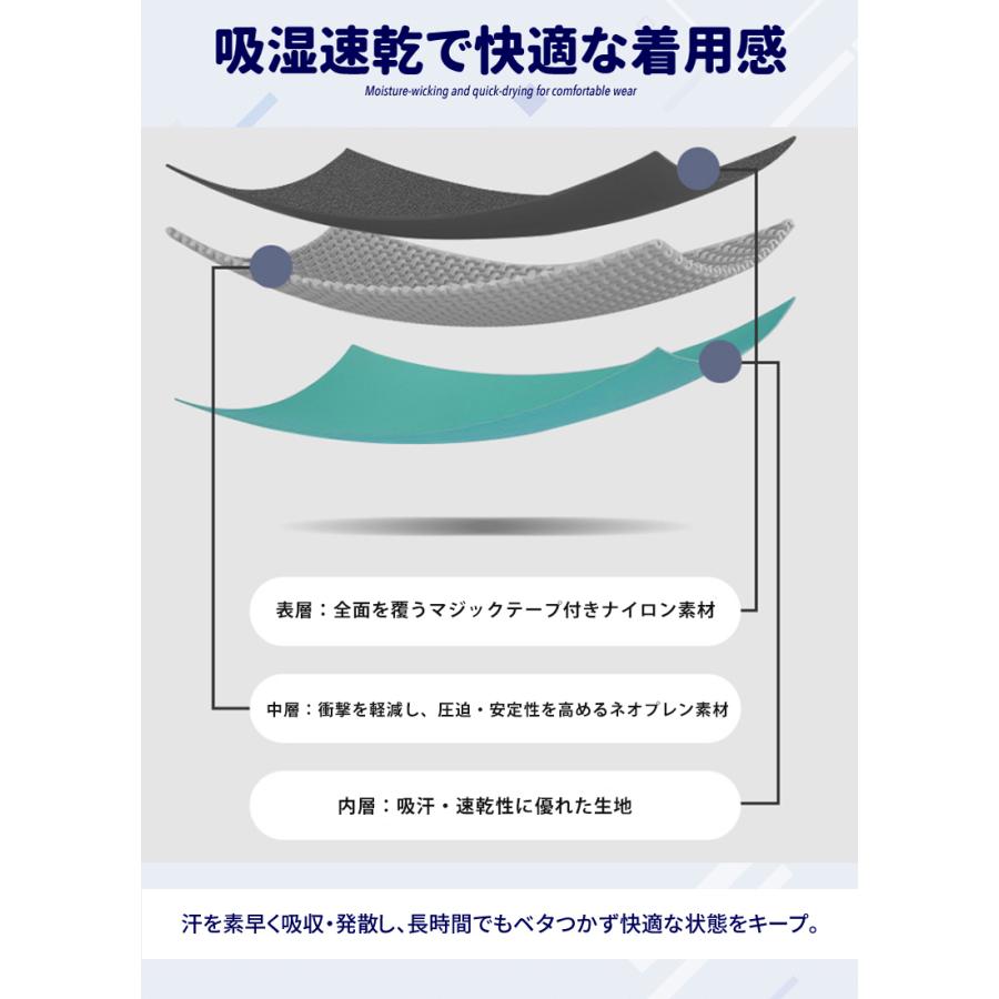 足首サポーター 捻挫予防 ランニング バスケ サッカー テニス 男女兼用 左右別設計 衝撃吸収 通気性 コンプレッション スポーツ用 アンクルサポーター |  | 10