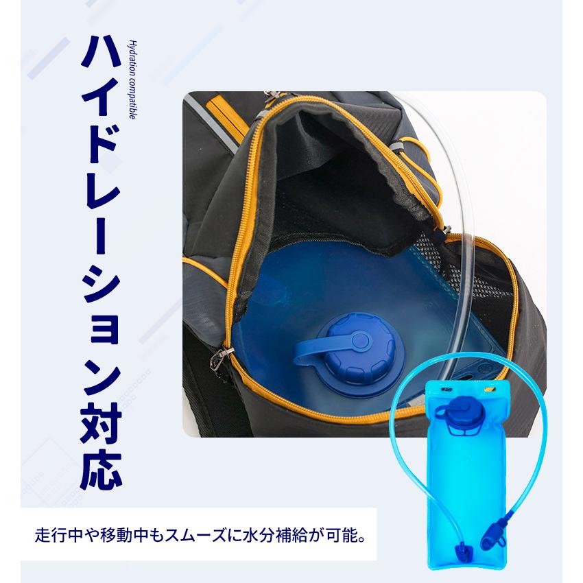 ランニングバックパック　8L　スポーツ　アウトドア サイクリング　トレッキング　リュック　メンズ　レディース　軽量タイプ　リフレクター　防水　速乾　通気 |  | 11