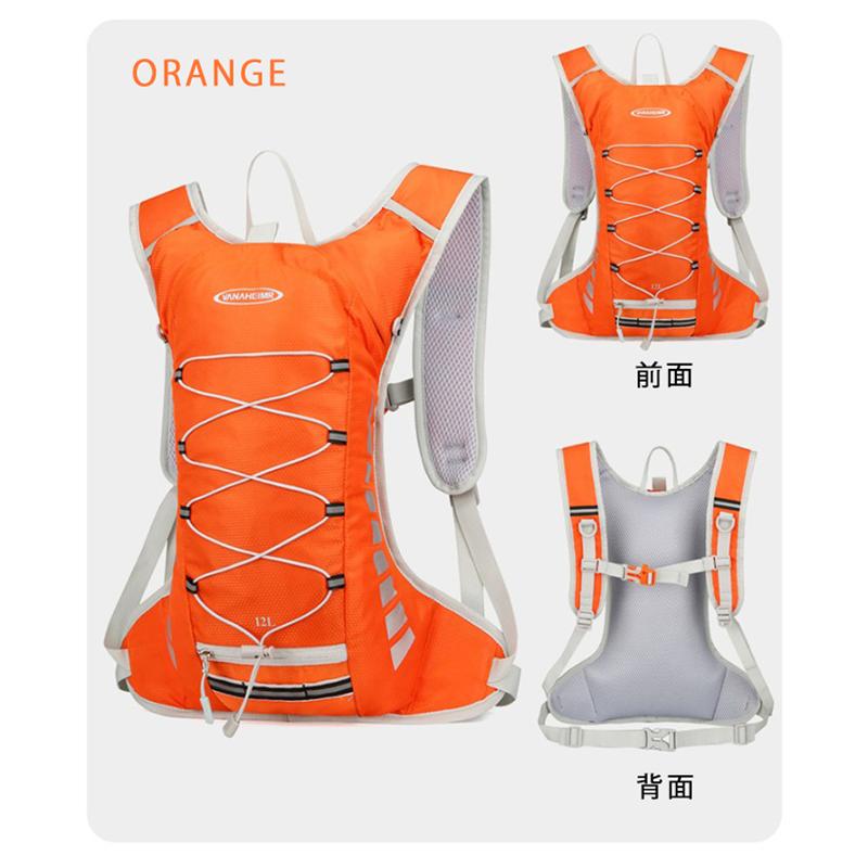 ランニング  バックパック 12L  SPORTS スポーツ アウトドア サイクリング リュック メンズ レディース 軽量タイプ リフレクター 速乾 通気性 防臭 |  | 15