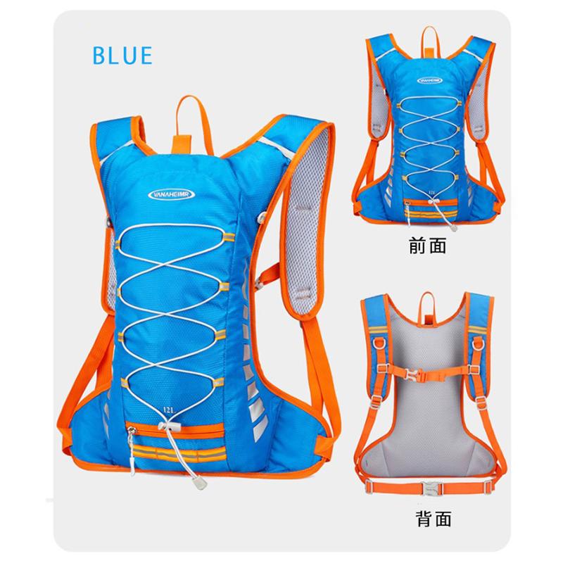 ランニング  バックパック 12L  SPORTS スポーツ アウトドア サイクリング リュック メンズ レディース 軽量タイプ リフレクター 速乾 通気性 防臭 |  | 16
